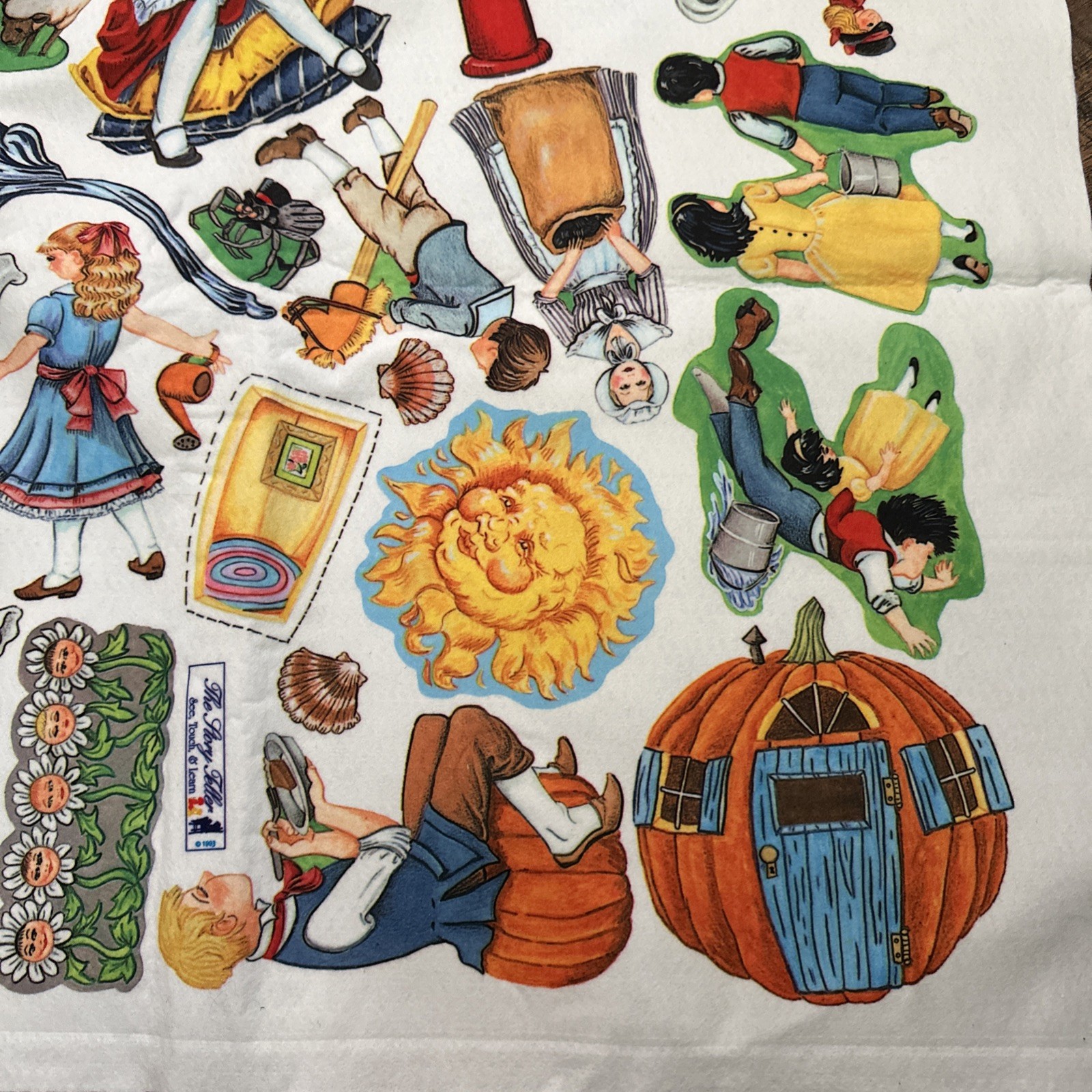 The Story Teller Felt 1993 Nursery Rhymes Uncut Flannel Board