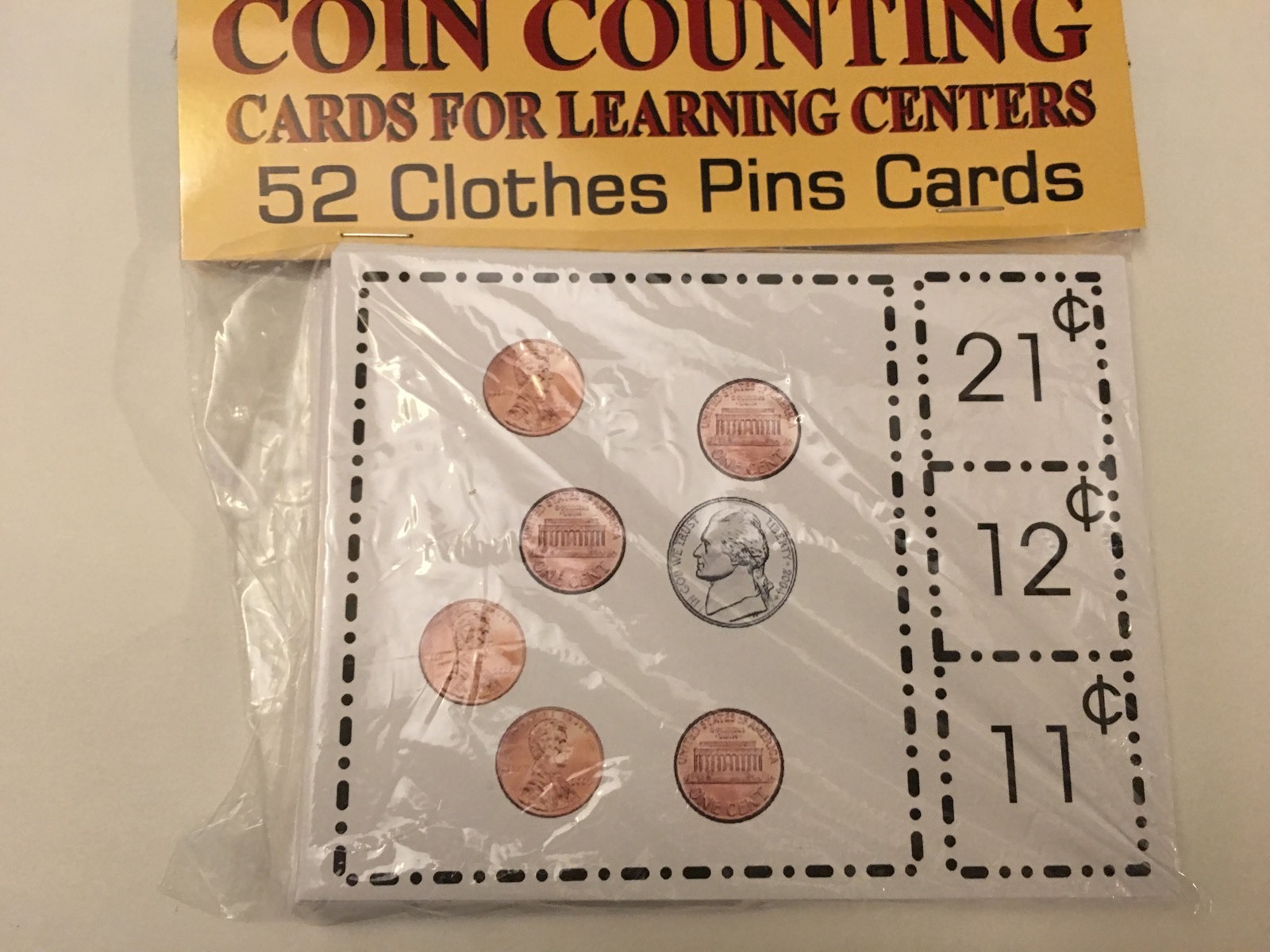 TWO (2) Learning Centers cards Counting Coins & Money Counting Teaching supplies