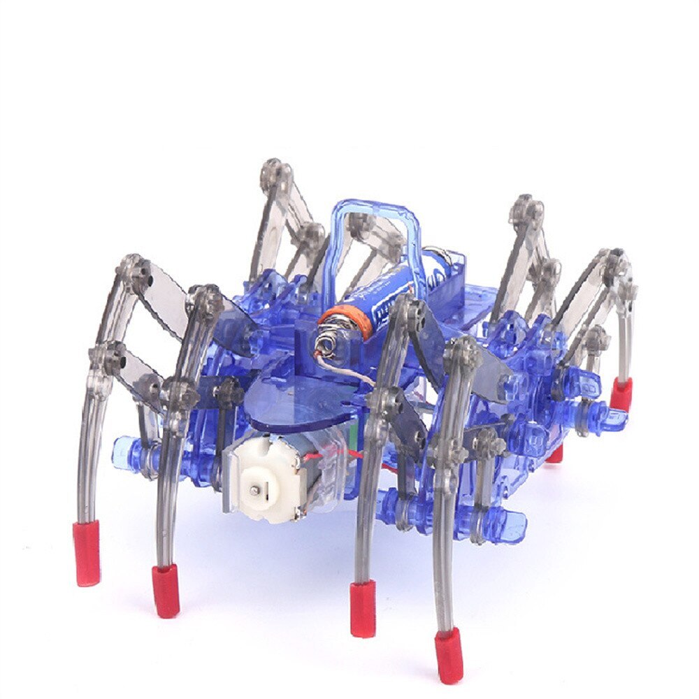 Spider robot DIY technology small production electric crawling science toy