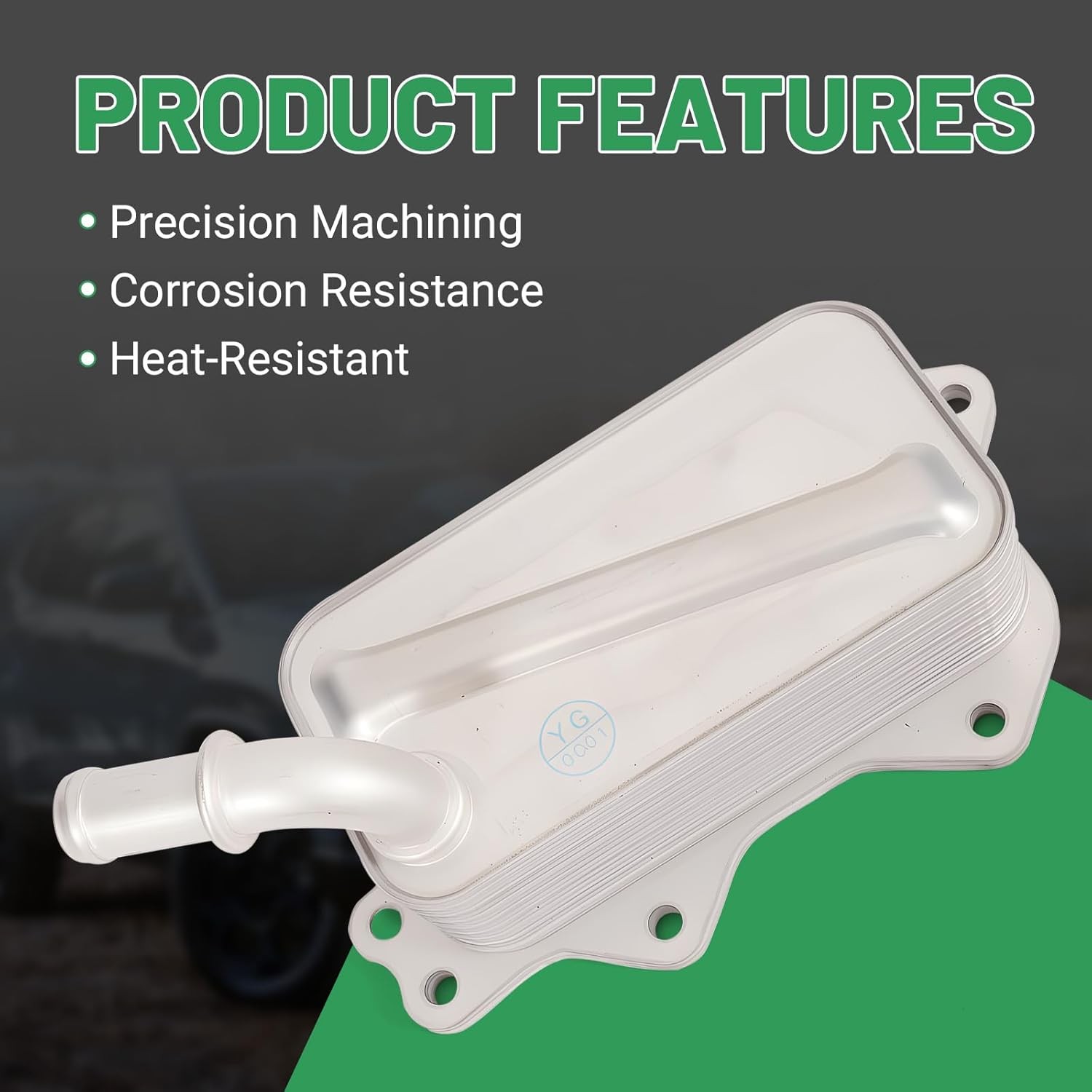 04893770AD Engine Oil Cooler Compatible with 2019-2023 Jeep Cherokee, 2023-2025