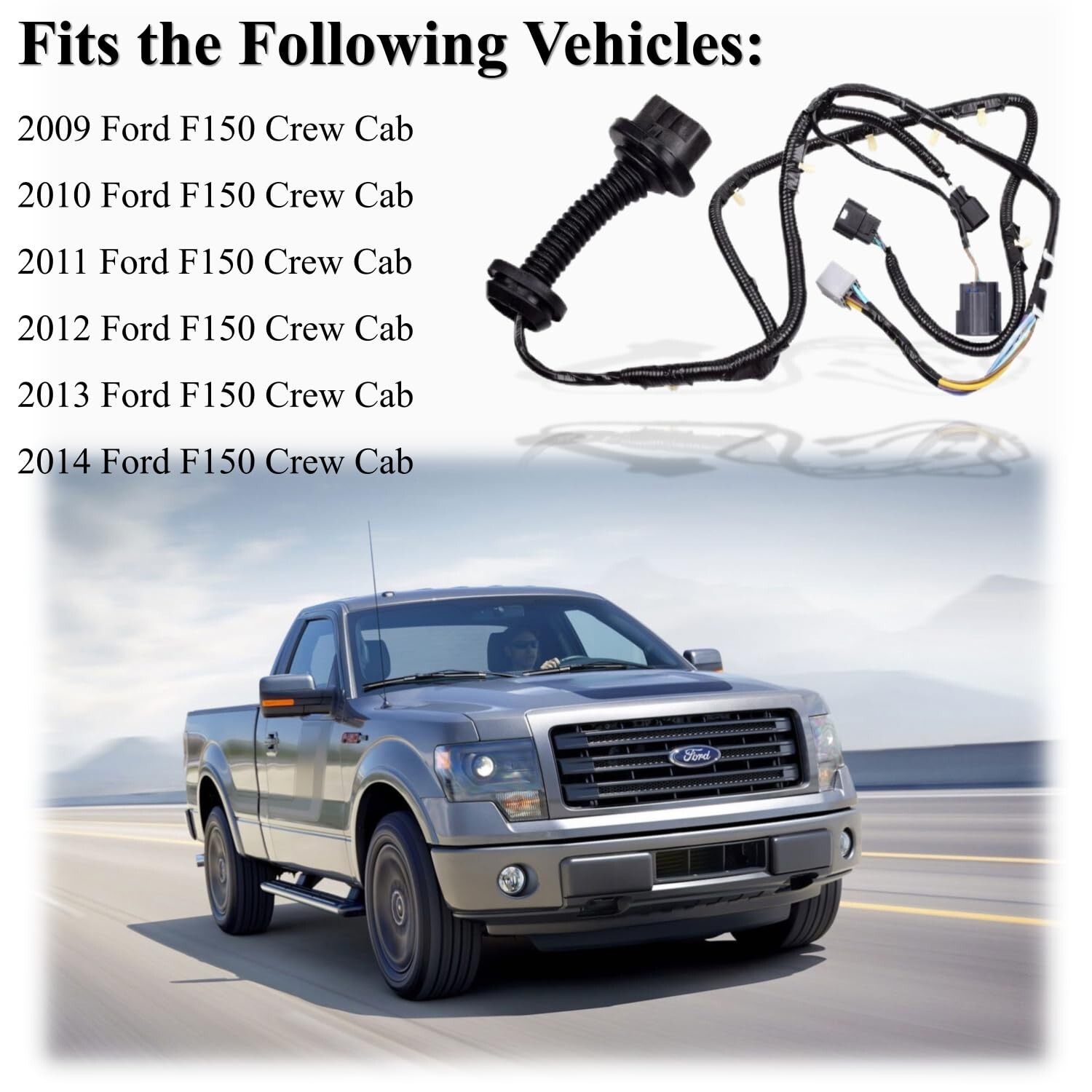 Rear Driver Side LH Door Wire Assembly Jumper 9L3Z-14631-CAA Rear Door Wiring…