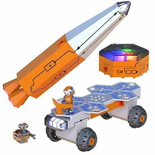 Circuit Explorer Rocket Ship Space Toy, Building Set, STEM Toys, Christmas NOB