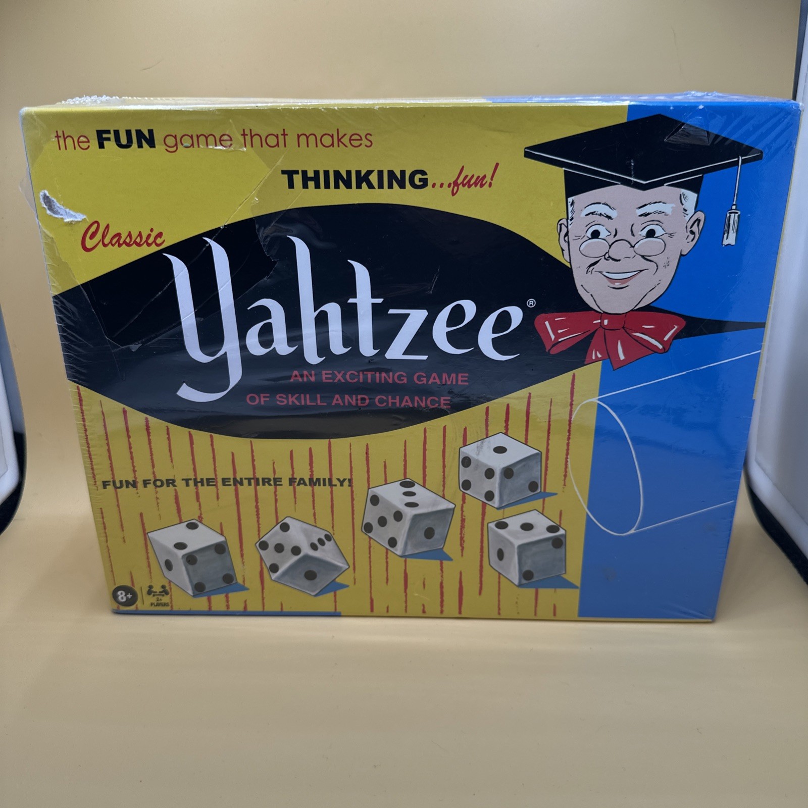 Hasbro “Classic Yahtzee” Dice Game, Item #1167, Ages 8+, Family Fun, New Sealed