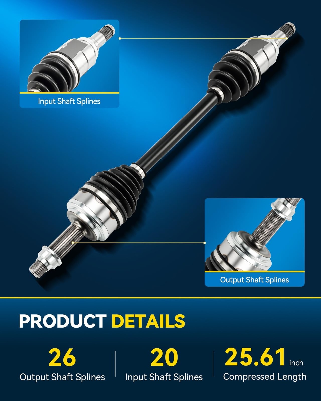 PHILTOP Front Left CV Axle Shaft for Toyota Corolla 2020-2021, NCV69193 CV Ax…
