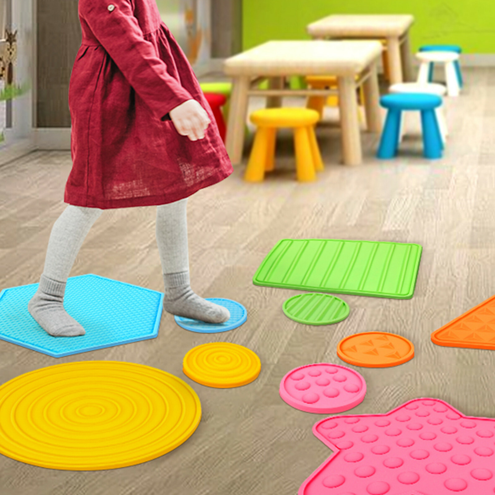 Sensory Activity Toys for Kids, with Different Textures & Shapes (10 PCs)