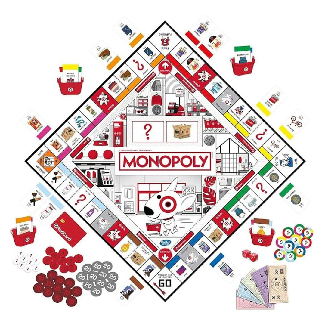 Monopoly Game: Target Edition – Exclusive Target-Themed Family Board Game by