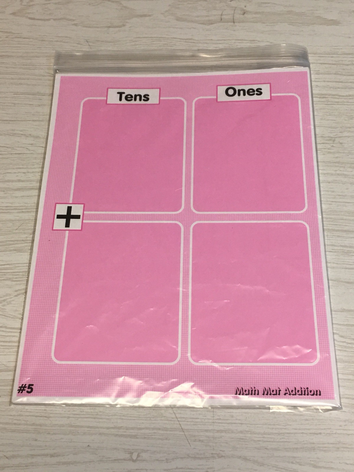 Classroom Set of 10 – Laminated Math Work Mats – Dry Erase #05