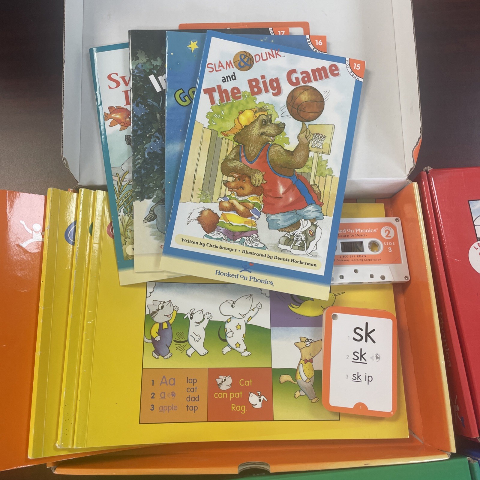 HOOKED ON PHONICS SET Levels 2 3 4 5 Learn To Read Books Parents Kit *Read*