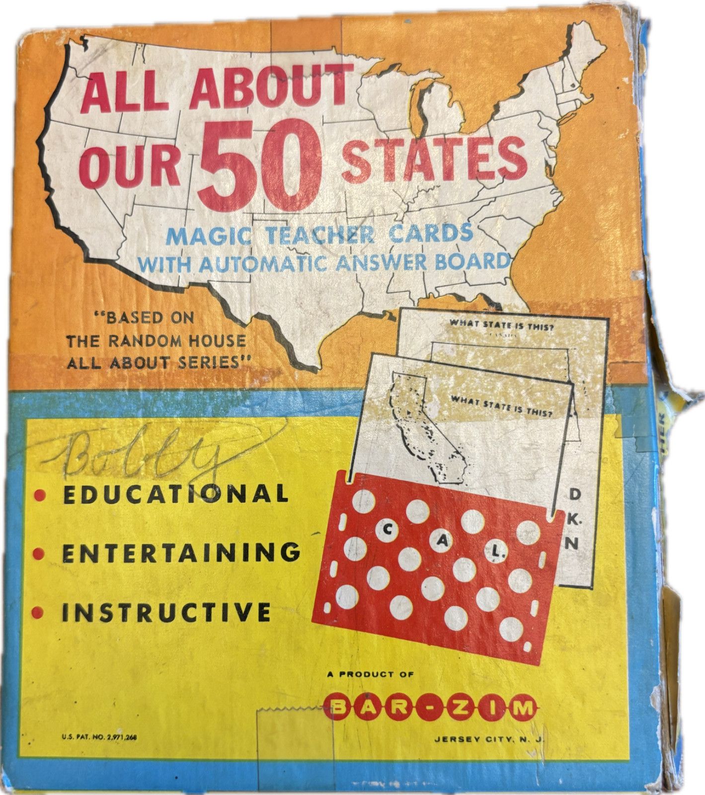 Bar-Zim “All About Our 50 States” Vintage Magic Teacher Cards