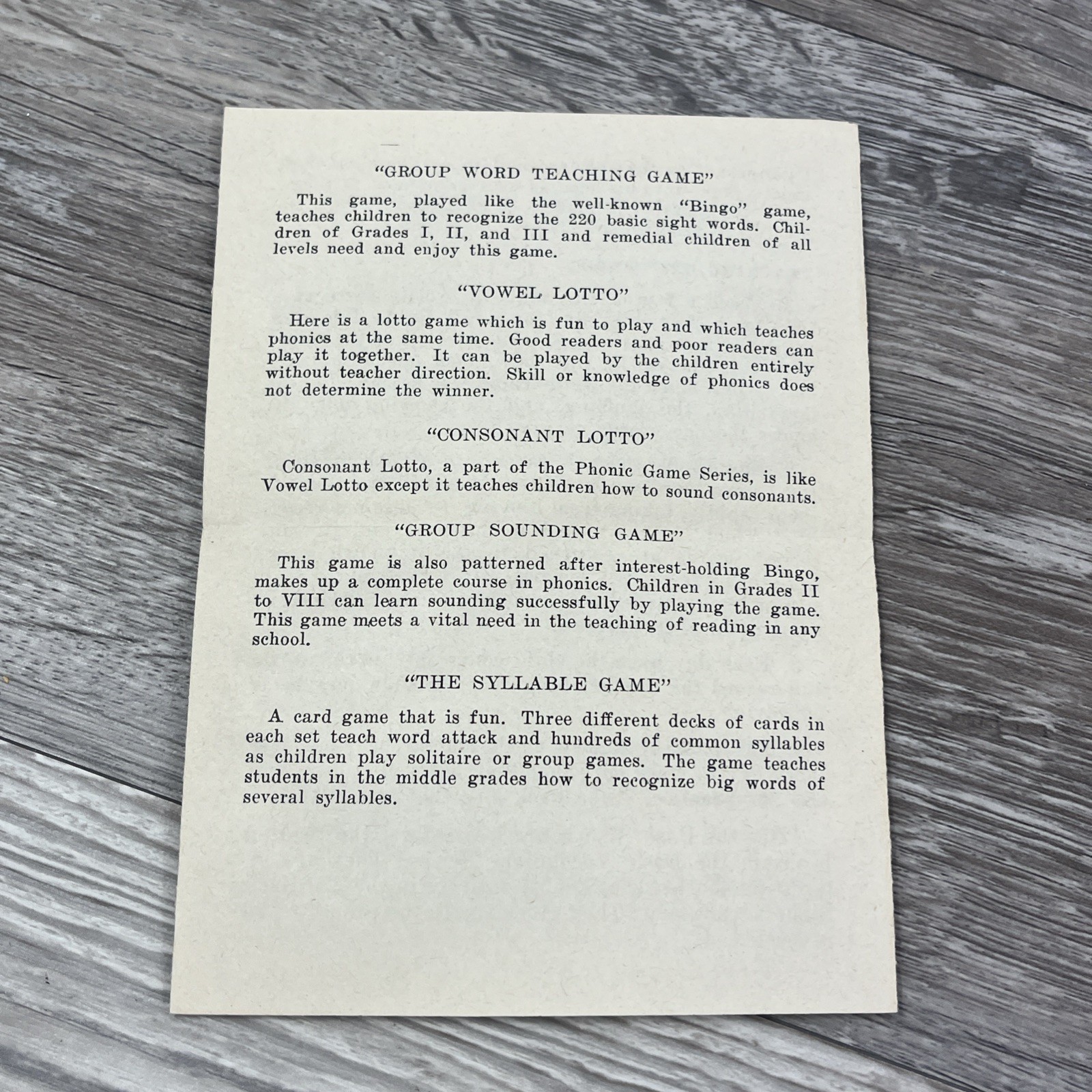 Vtg Basic Sight Vocabulary Cards By E.W. Dolch 1949 Garrard Press 1952 COMPLETE