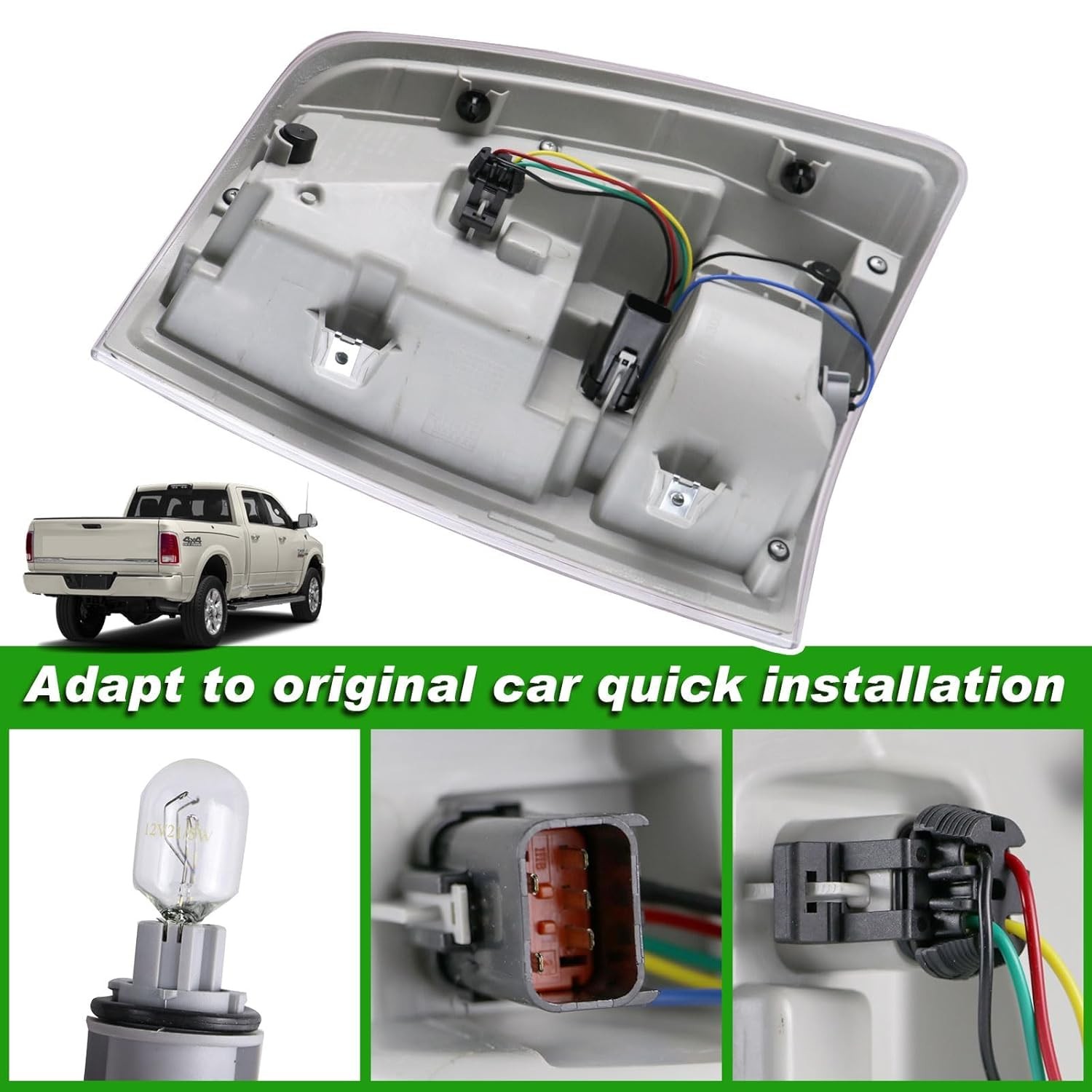 LED Tail Light Assembly for 2013-2018 Dodge Ram 1500 & 2014-2018 Ram 2500