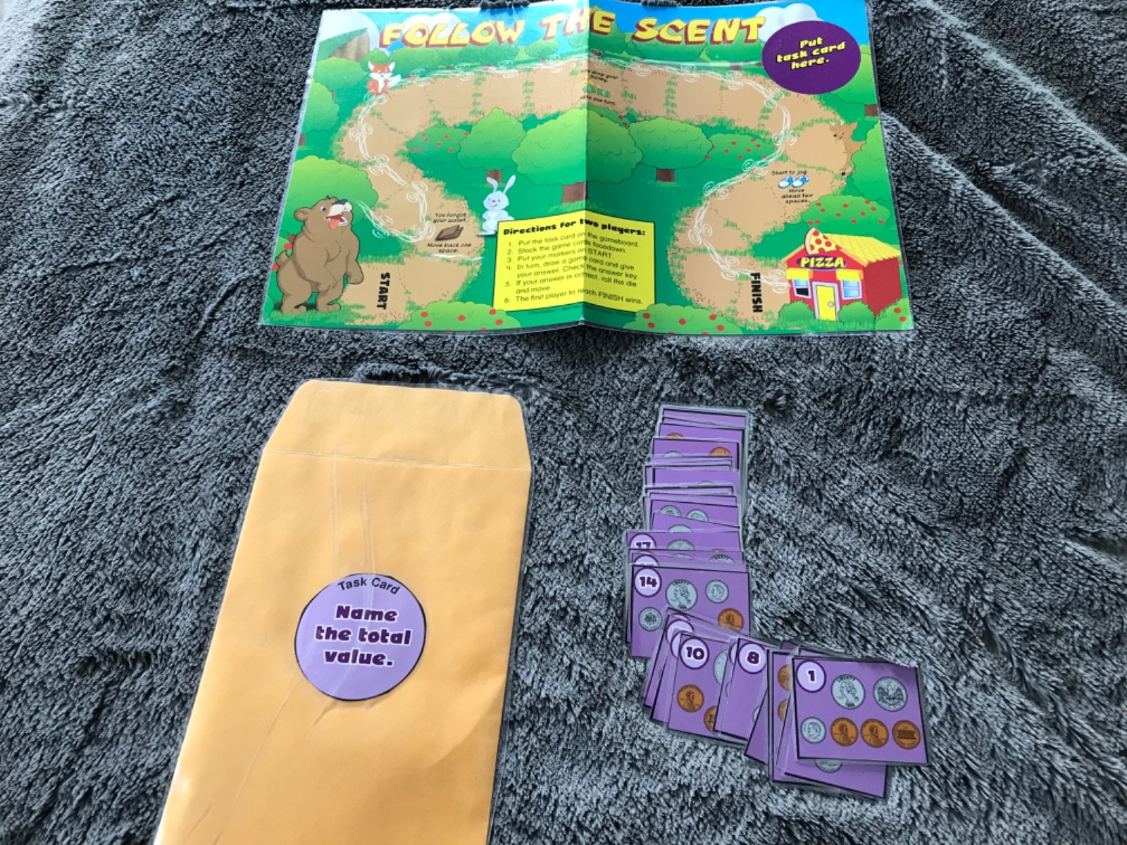 Follow the Scent! Counting to 99 money math teacher game resources 2nd gr