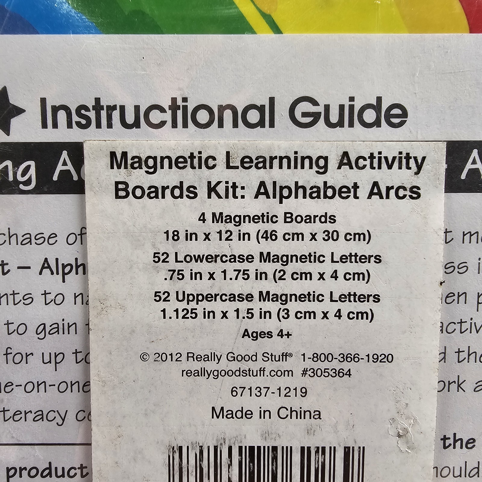 Really Good Stuff Magnetic Learning Alphabet Letters Kit 108PC (Shelf3)