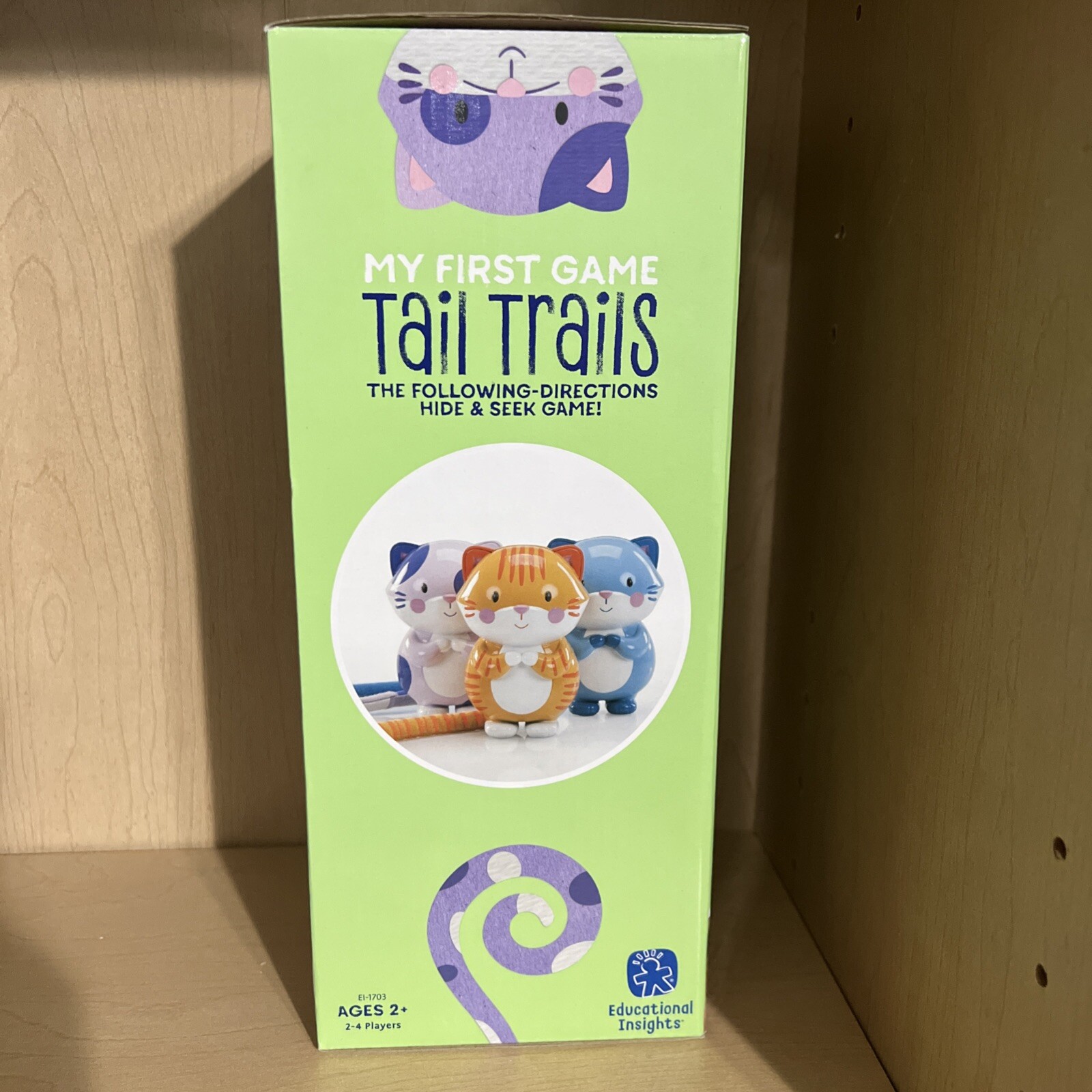 NIB Educational Insights My First Game Tail Trails Following Directions Game 2+