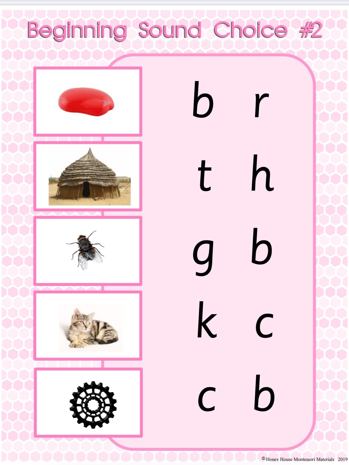 PINK SERIES | Montessori Activity – Beginning Sound Choice |