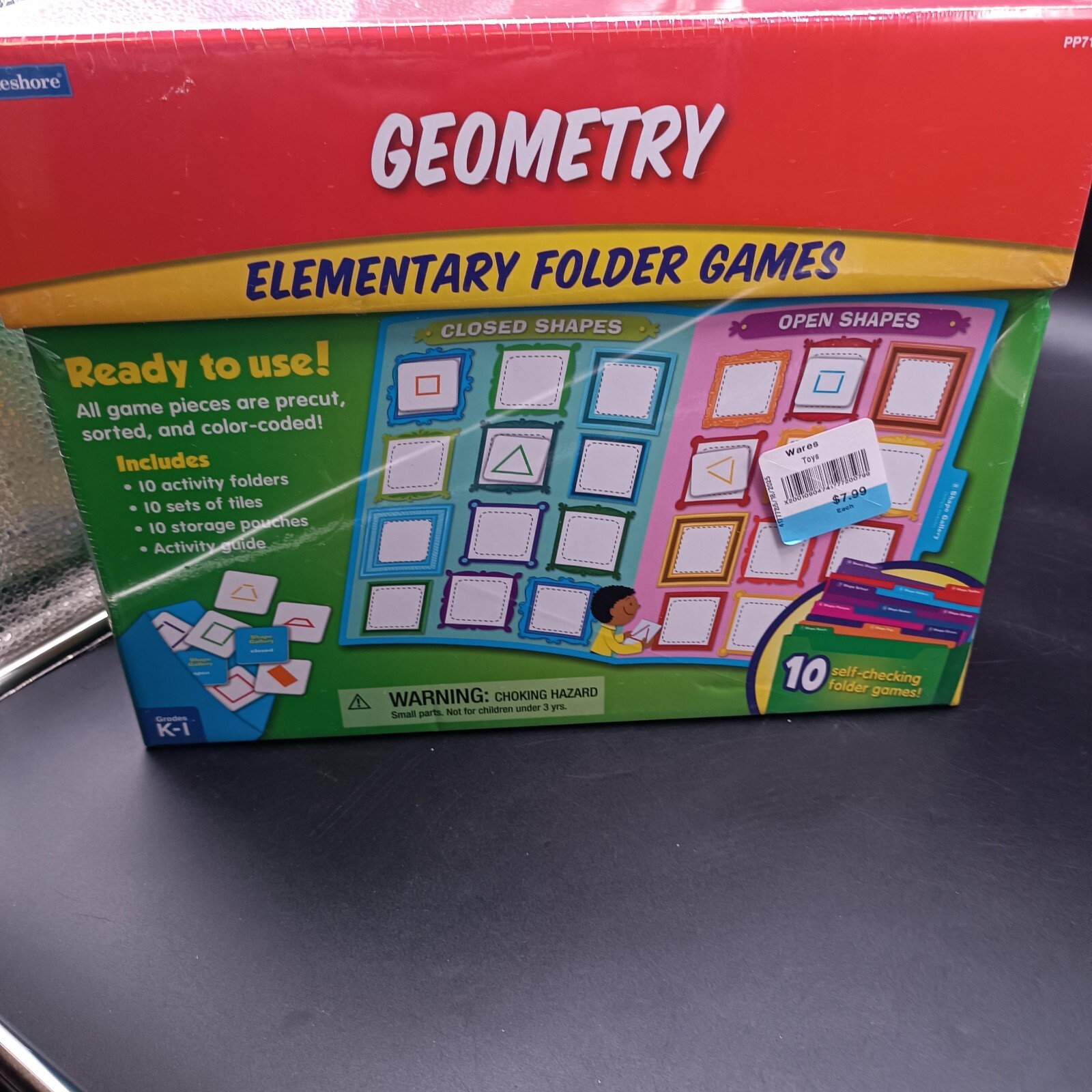 Lakeshore Geometry Folder Game Library – K-Gr. 1 New Sealed