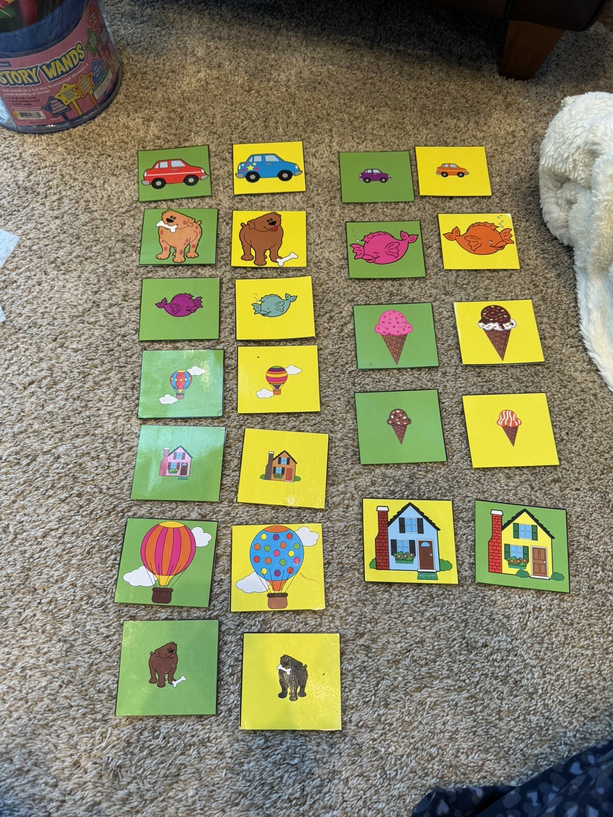 8 Diff PUZZLES: Match: Letters, Shapes, Colors Size, Rhyming Pict., Beg. Sound