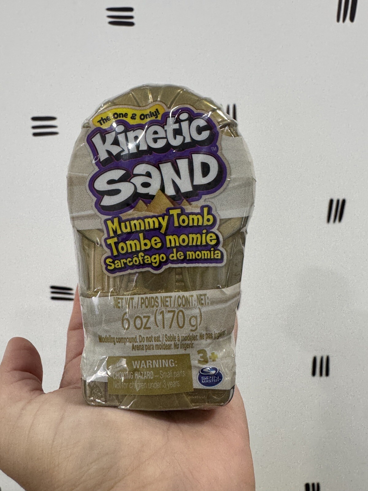 Kinetic Sand Mummy Tomb Playset with 6oz Brown Sand Find Treasure Brand New