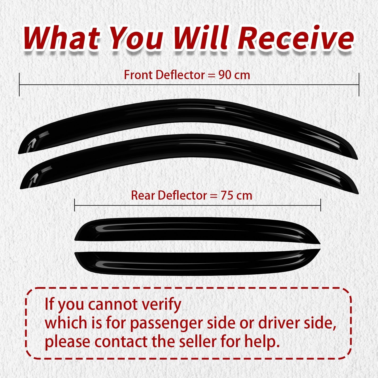 4PC Rain Guards for 07-13 Chevy Silverado GMC Sierra 1500 2500HD 3500HD Windo…