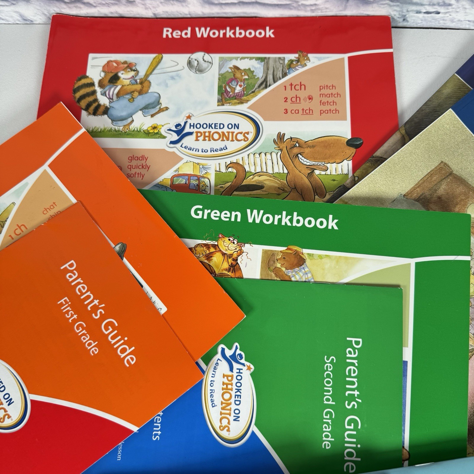 Hooked on Phonics Learn to Read REPLACEMENT Workbooks And Hop Books