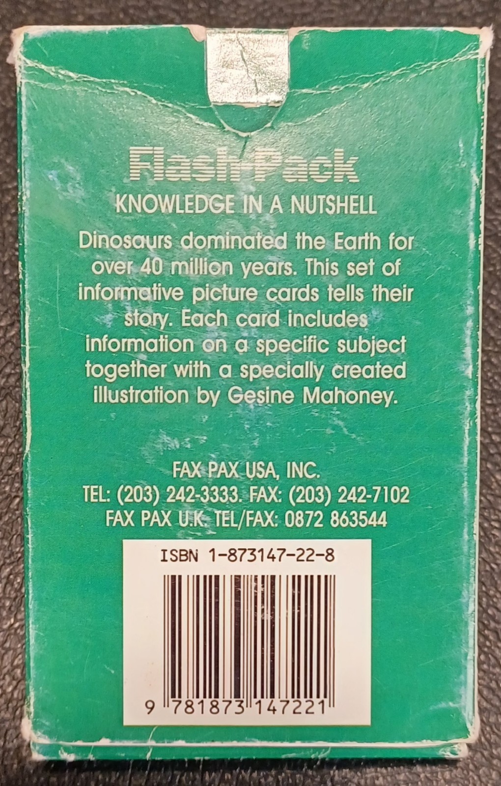 2 Sets / Vtg 60+ DINOSAURS Flash Cards Identification Cards Learning Teaching -Z