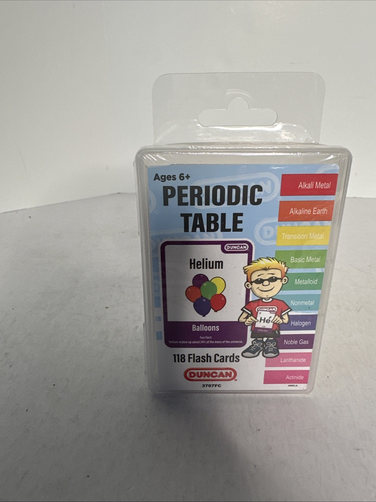 Periodic Table Flash Cards By Duncan, 118 Cards, Math, Ages +, 3.25″ x 2.5″, New