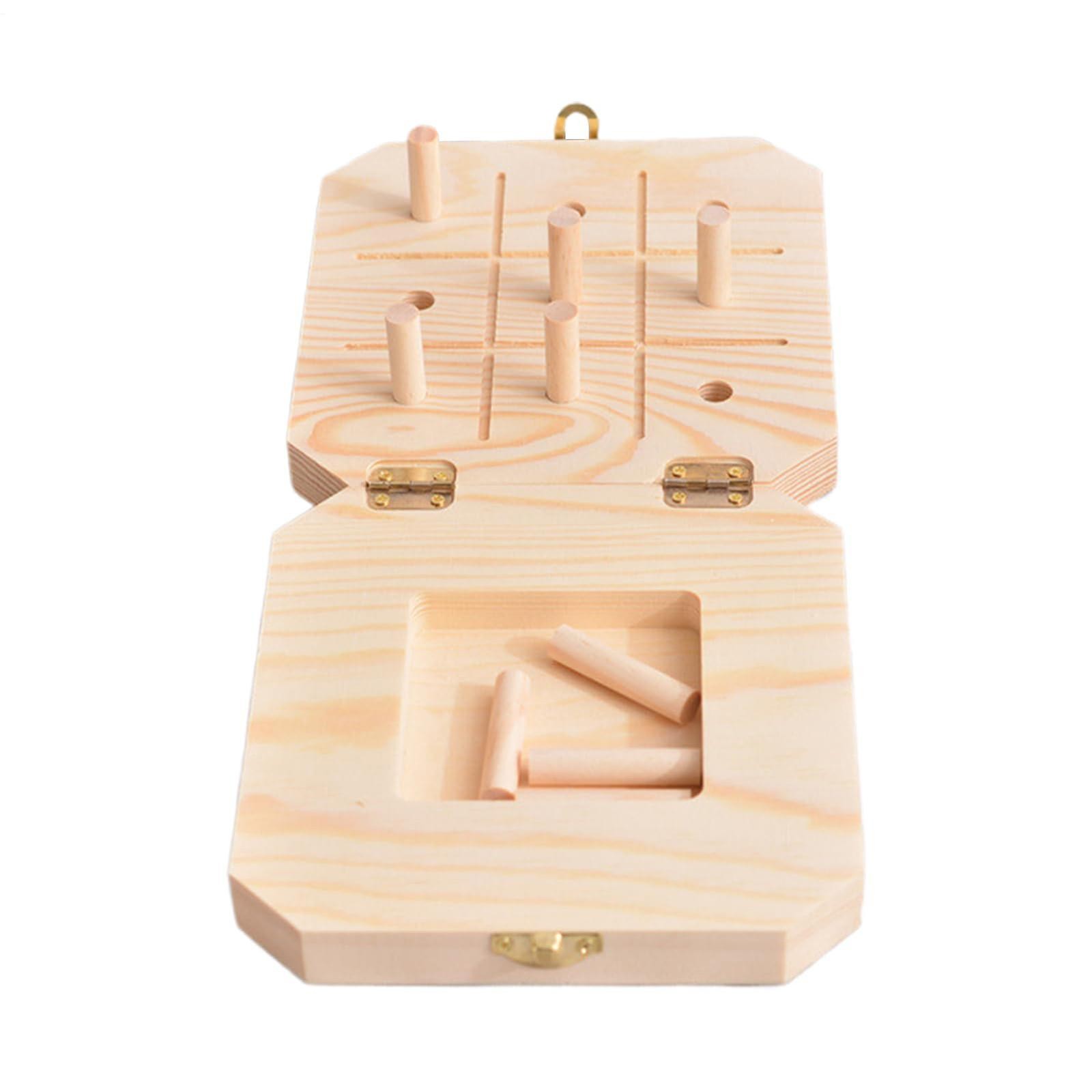 9 Hole Wooden Pegboard Tool Training for Hand Eye Coordination Hand Exercise