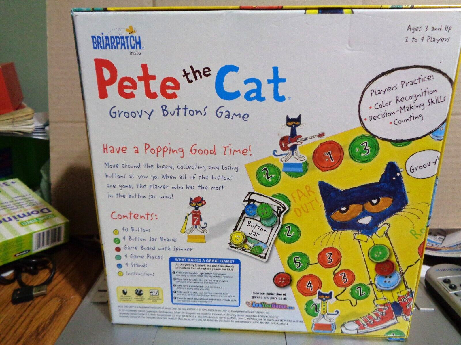 Pete the Cat The Groovy Buttons Game Board Game Briarpatch COMPLETE