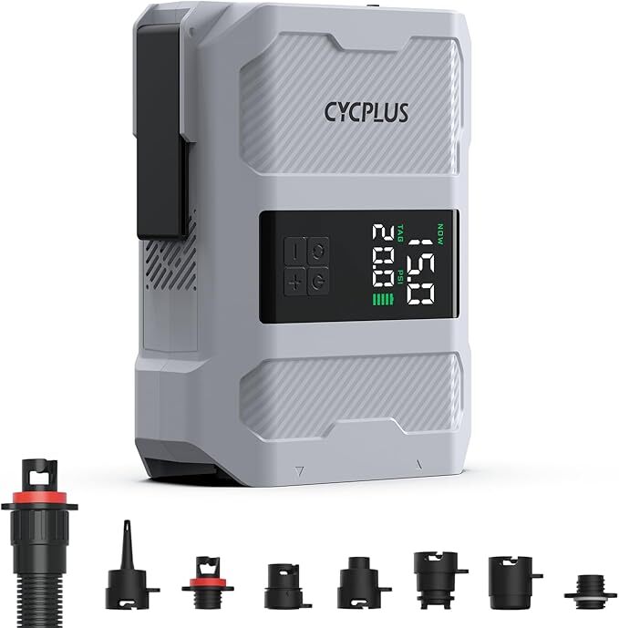 CYCPLUS 20PSI Rechargeable Paddleboard Pump – Intelligent Fast Dual-Stage