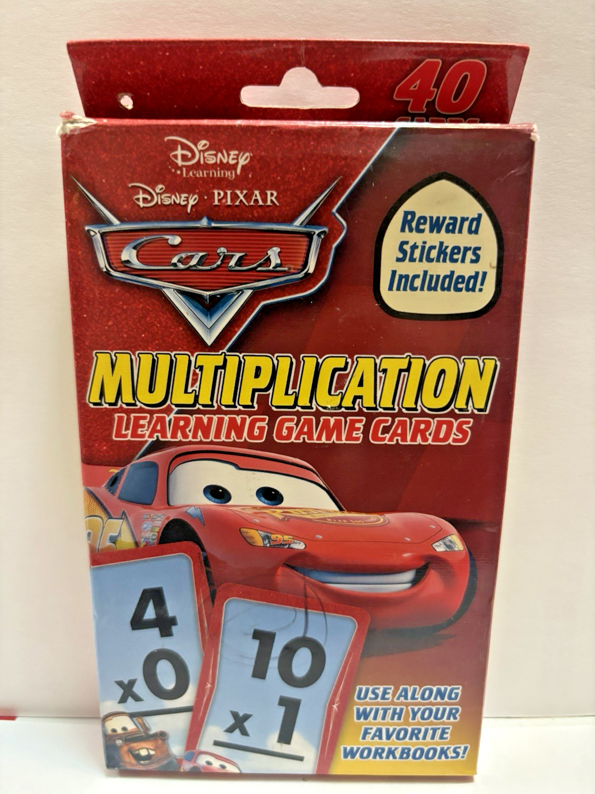 Disney Learning, Disney Pixar The World of Cars, 40 Multiplication Game Cards FS