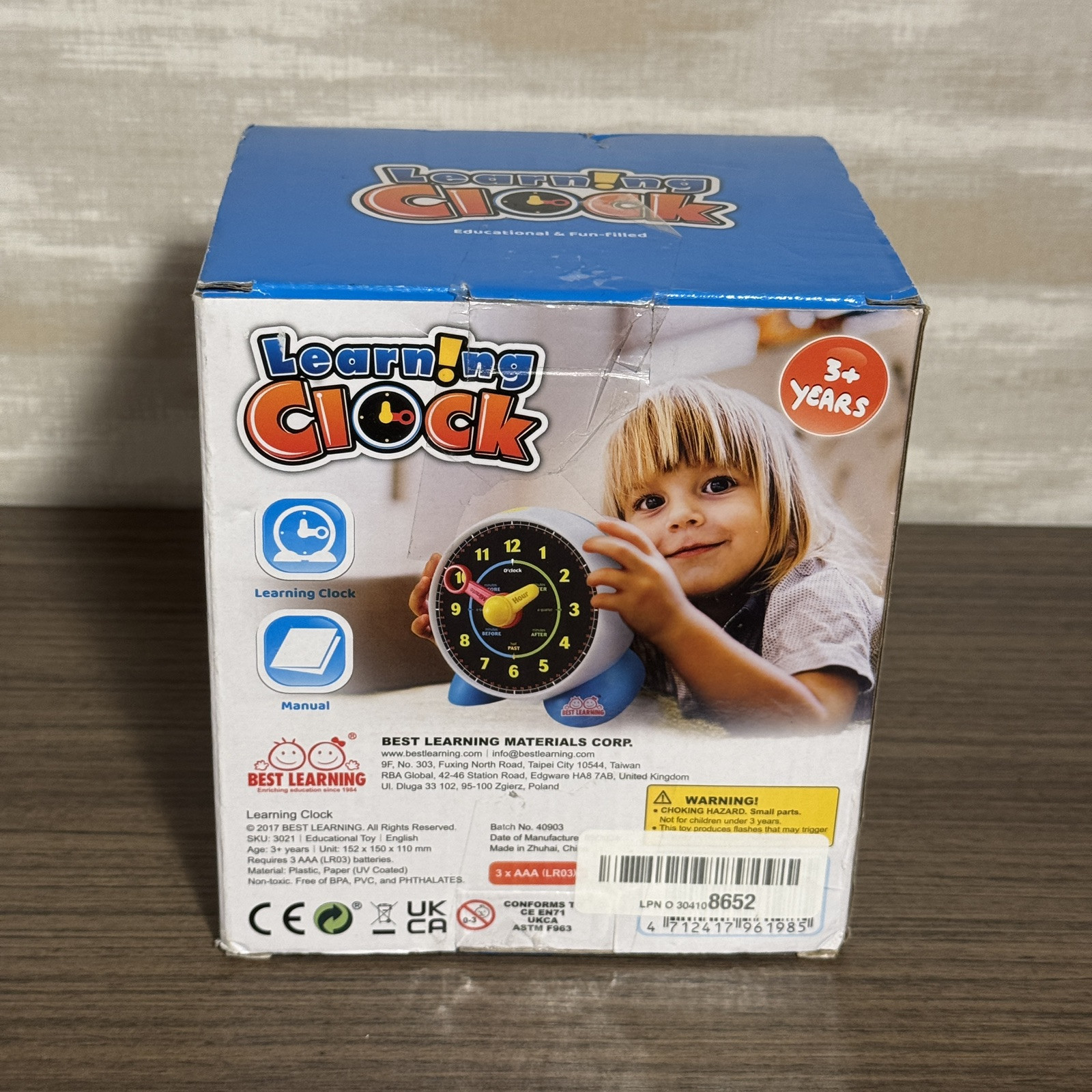 BEST LEARNING Learning Clock – Educational Talking Learn to Tell Time Teaching