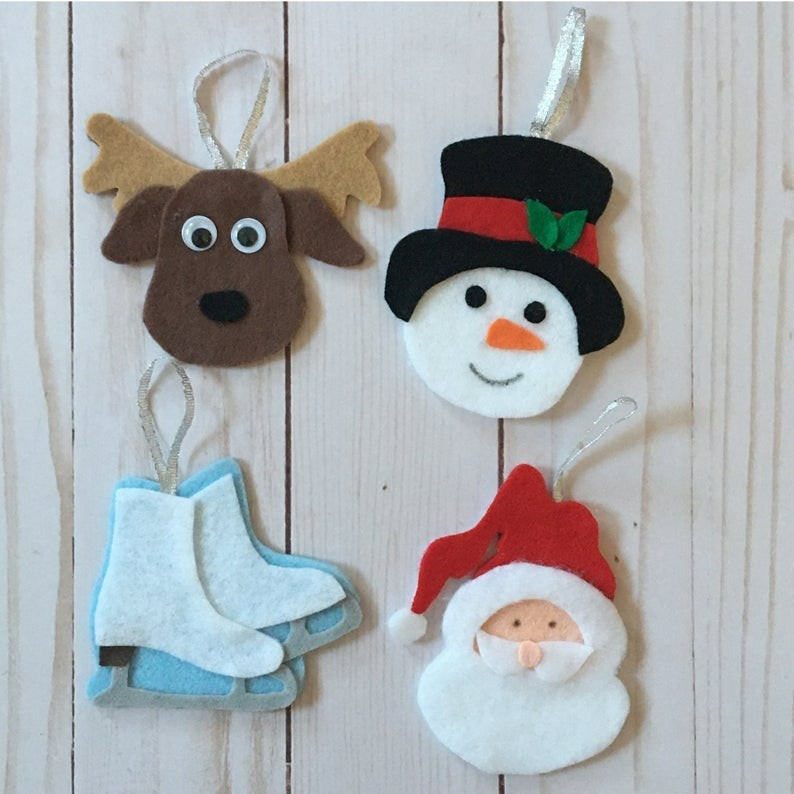 Christmas Ornament Felt Set – Trim the Felt Tree with Whimsy and Wonder