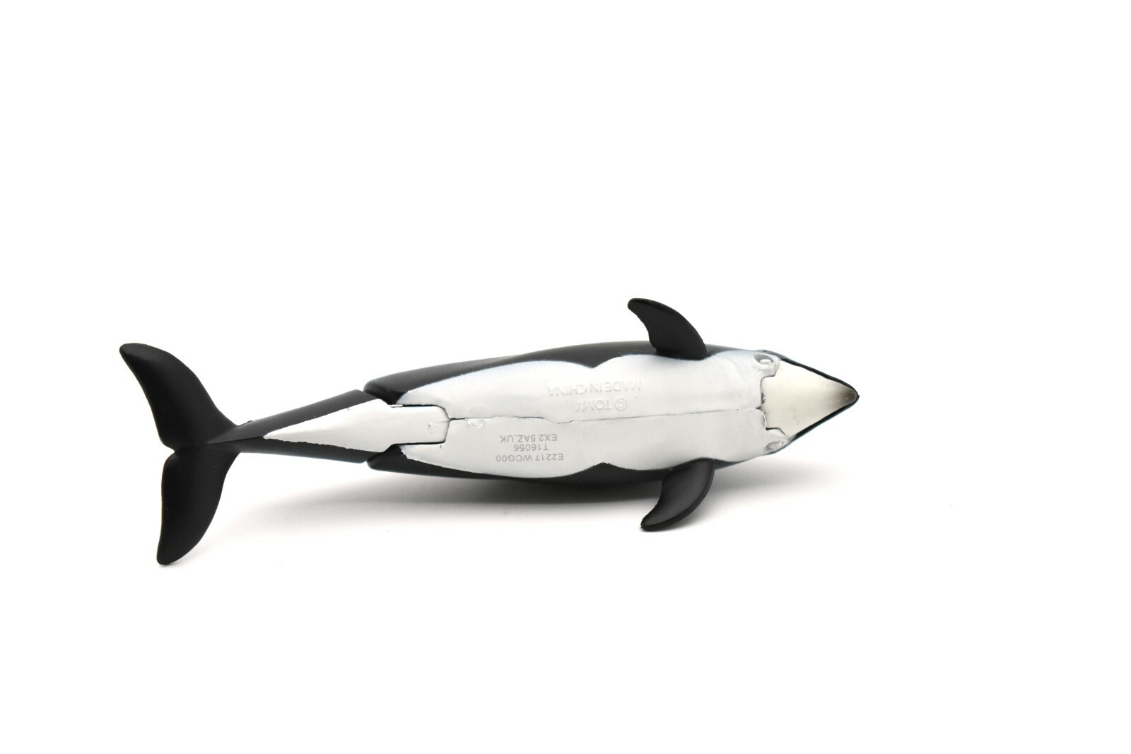 Dolphin, White Sided, With Moveable Parts, Quality Plastic Replica 4″ F095