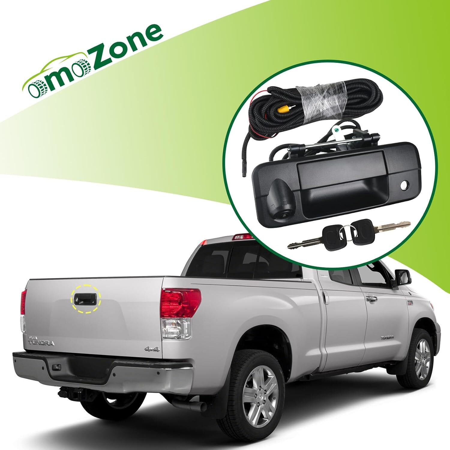 Backup Camera Tailgate Handle Rear View Camera Liftgate Latch Handle with Key