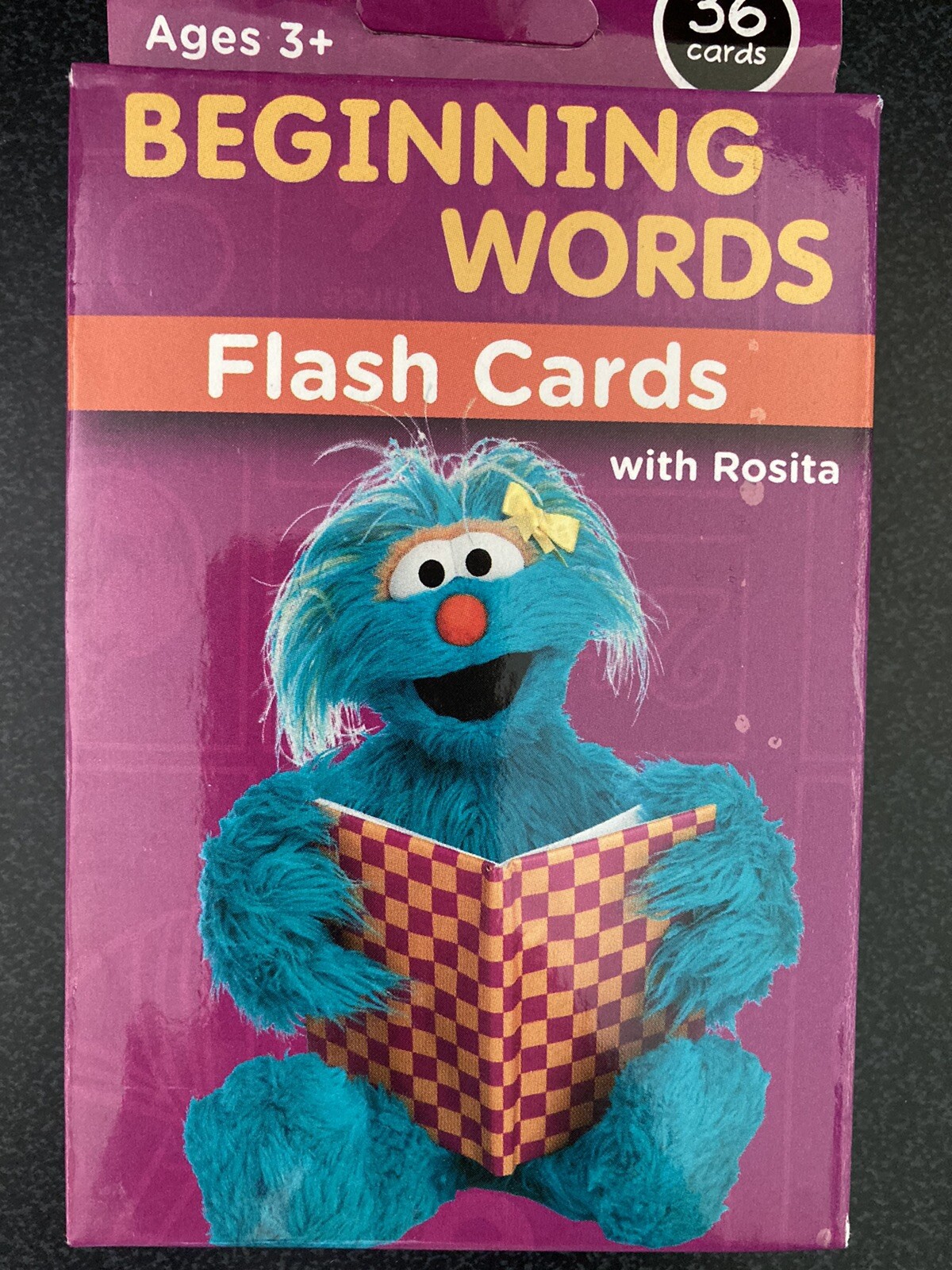 Sesame Street Beginning Words Flash Cards – Pack of 36 Cards – Ages 3+