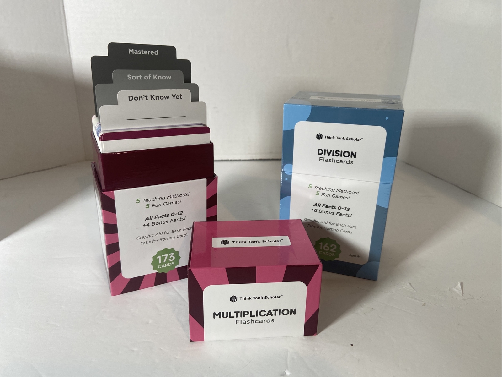 Think Tank Scholar Multiplication and Division Flash Cards Ages 8+ 335 Cards!