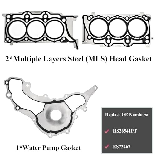 ES72467 Head Gasket Set with Cylinder Head Bolts Kit Replacement for 2011-2016