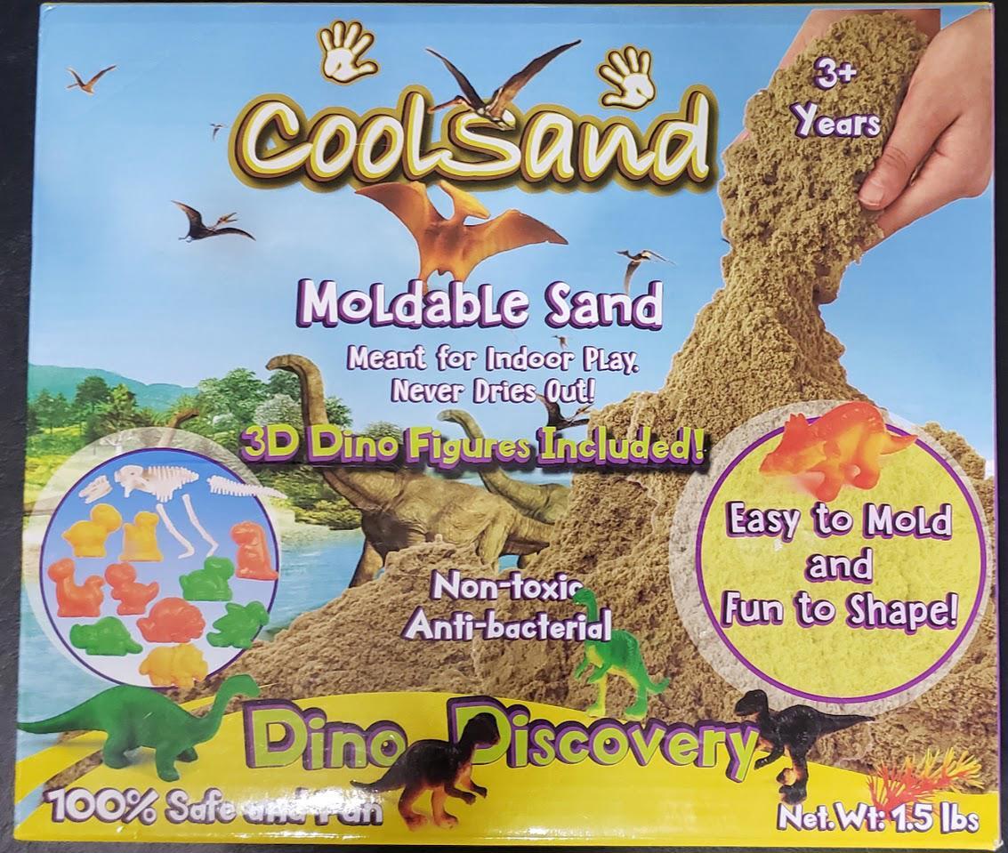 CoolSand Moldable Sand 3D Sandbox Series! Dinosaur Dino Figures Dino Discovery