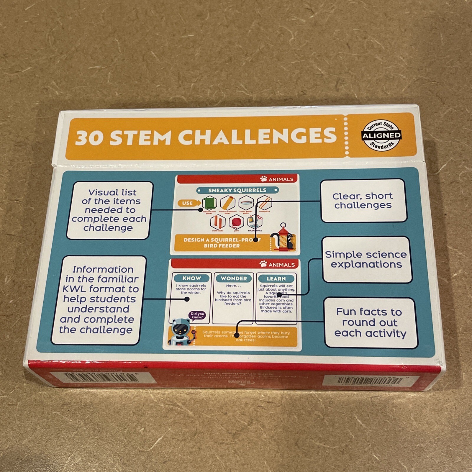 Carson Dellosa Education STEM Challenge Jr Learning Cards Game STEM PreK – 1 Kid