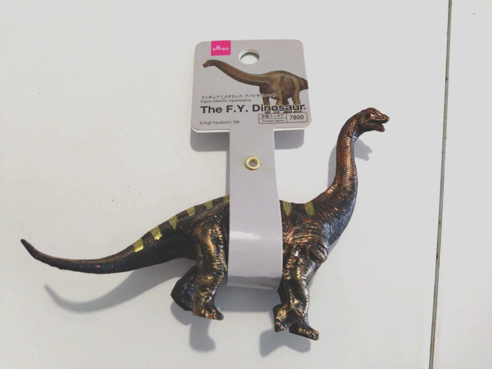 Figure, The F,Y, Dinosaur Metallic Apatosaurus, Daiso, ABS resin, approx. 13cm