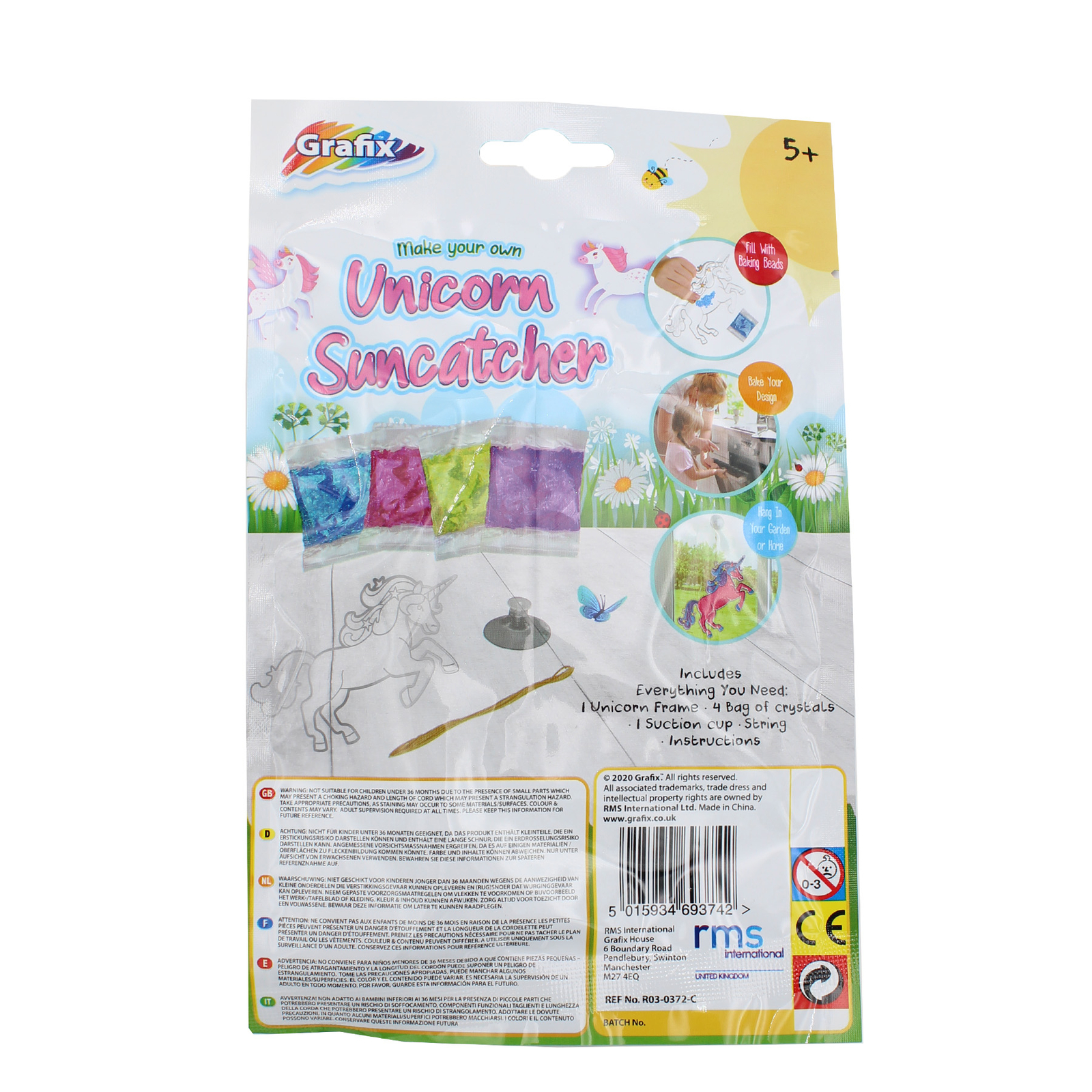 Make Your Own Suncatcher – Children’s Art / Craft – Unicorn Design