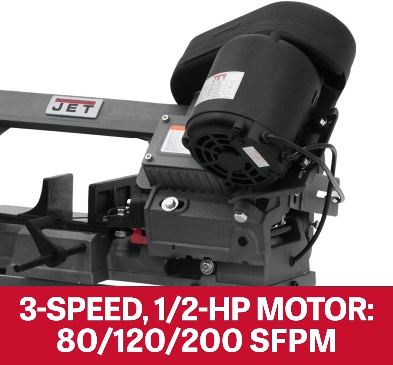 JET 5″ x 6″ Horizontal/Vertical Bandsaw, 1/2 HP, 115/230V 1Ph (Model HVBS-56)