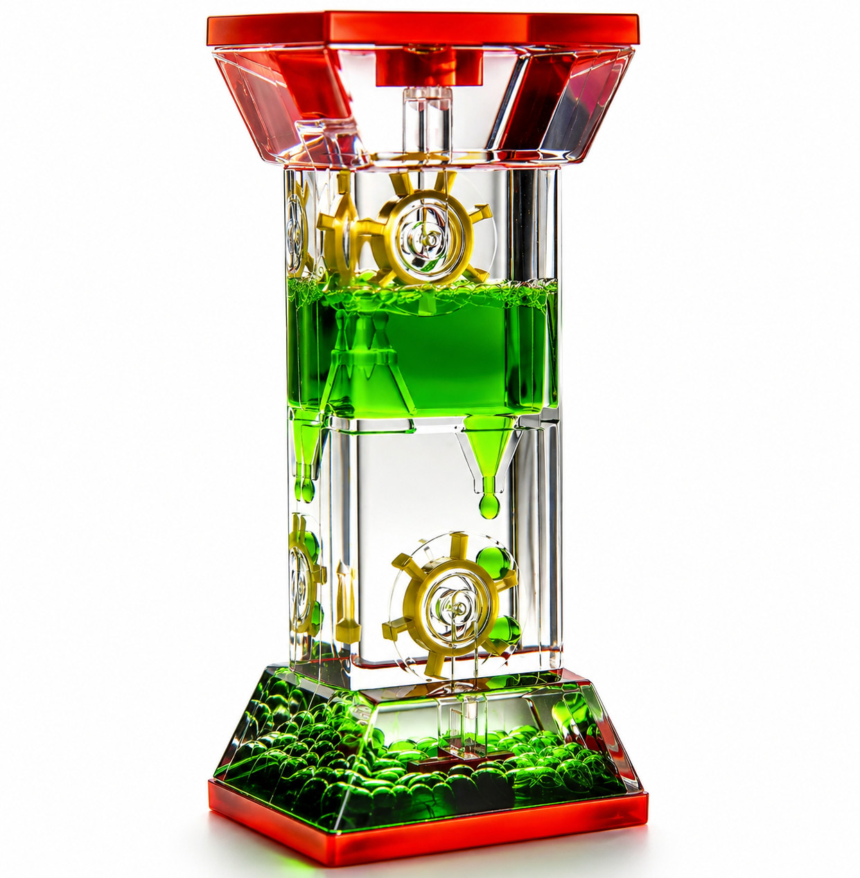 Liquid Motion Bubbler Green Two Wheels