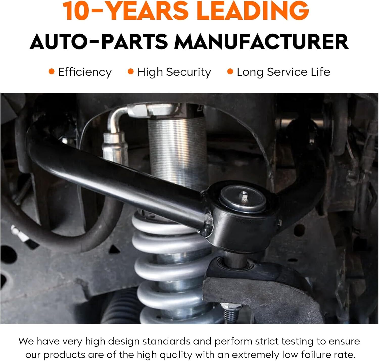 3″ Front & 2″ Rear Leveling Lift + Upper Control Arms Lift 2-4″ for Toyota