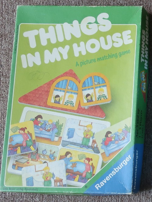 3 Pre-School Games; Things in My House, Lotto, Memory–All Complete