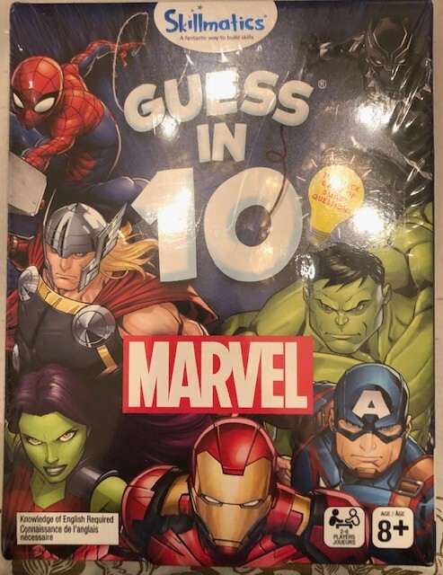 Spin Master Guess in 10 Marvel Card Game Ages 8+ 2-6 Players FREE SHIPPING