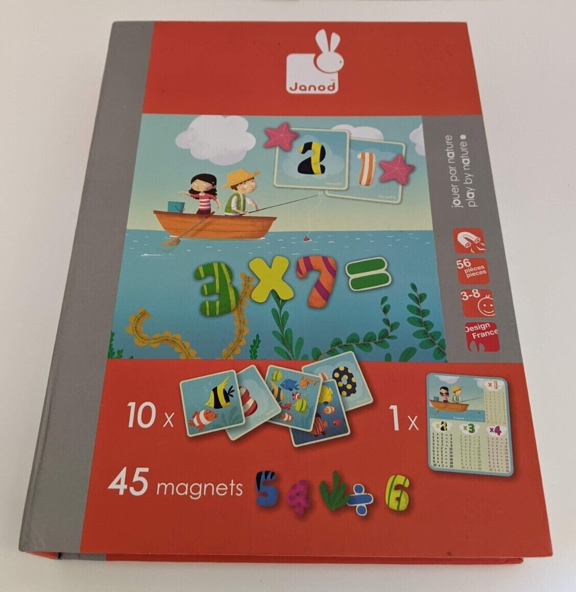 Janod Magnetibook 1.2.3. Magnet Numbers Multiplication Number Recognition