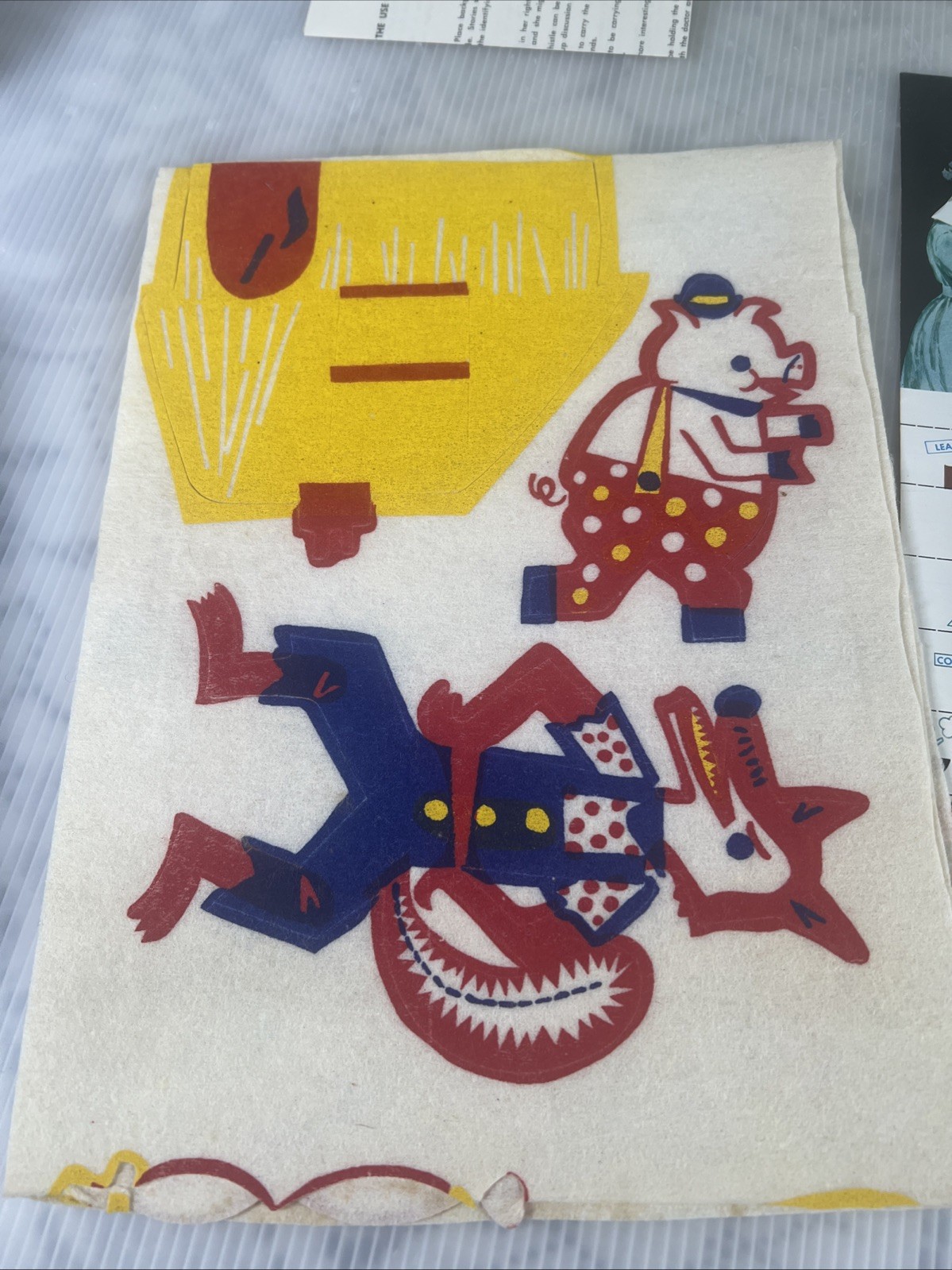 Instructo THREE LITTLE PIGS 3 Billy Goat Flannelboard Story CutOuts Vintage