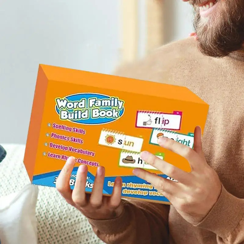 30 Read & Rhyme Word Family Flash Cards Phonics Reading Learning Educational Set