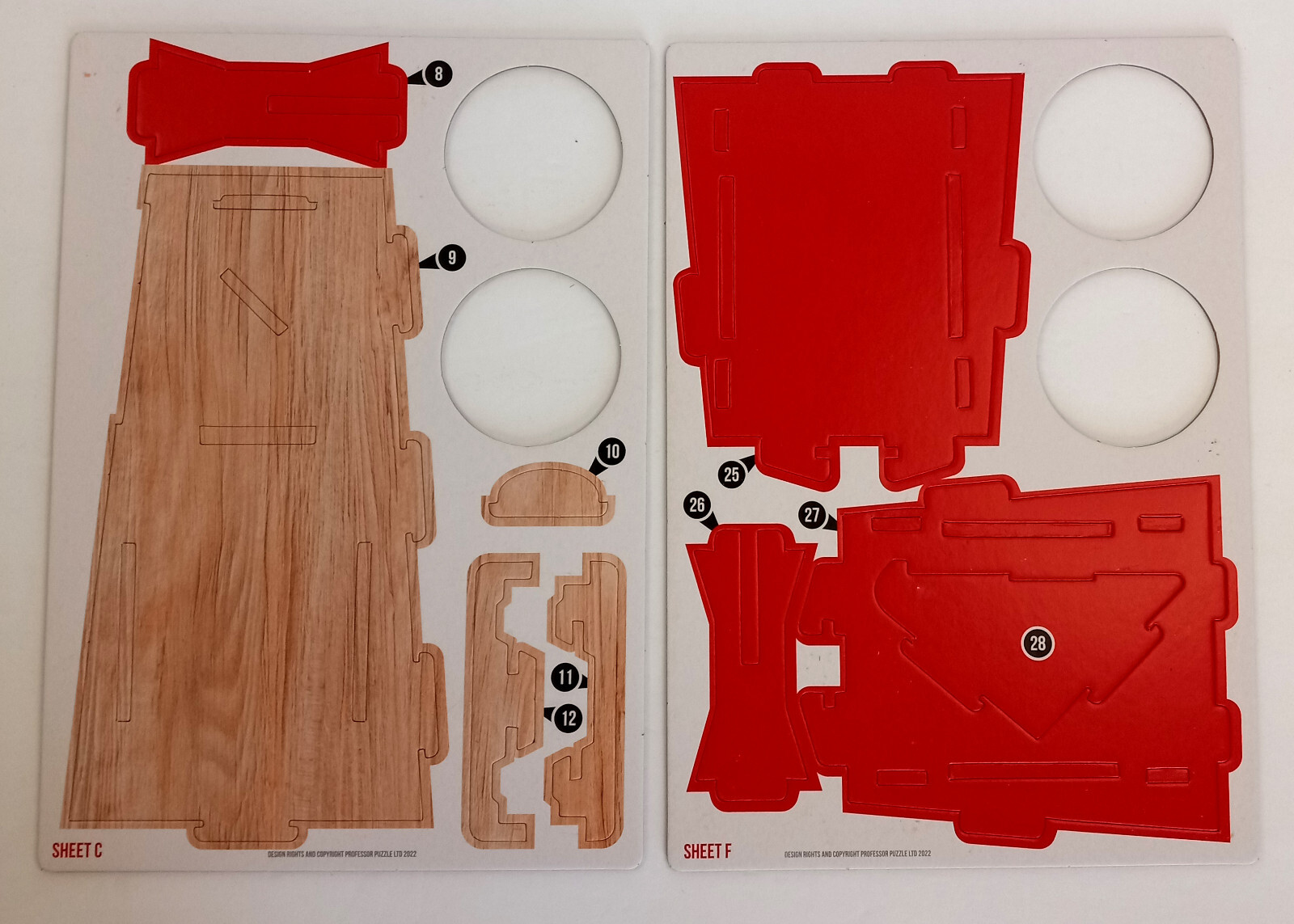 SmartPhone Projector Professor Puzzle B200 Cardboard Build Your Own open box